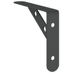 Casa si Gradina - Mobilier - Biblioteci si rafturi - Rafturi - Suporturi rafturi, 4 buc., 15x2,5x11,5 cm negru otel inoxidabil - Infinity.ro