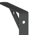 Casa si Gradina - Mobilier - Biblioteci si rafturi - Rafturi - Suporturi rafturi, 4 buc., 15x2,5x11,5 cm negru otel inoxidabil - Infinity.ro