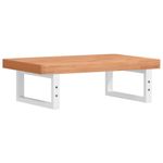 Casa si Gradina - Mobilier - Biblioteci si rafturi - Rafturi - Raft pentru lavoar montat pe perete, otel si lemn masiv fag - Infinity.ro