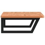 Casa si Gradina - Mobilier - Biblioteci si rafturi - Rafturi - Raft pentru lavoar montat pe perete, otel si lemn masiv fag - Infinity.ro