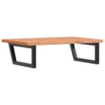Casa si Gradina - Mobilier - Biblioteci si rafturi - Rafturi - Raft pentru lavoar montat pe perete, otel si lemn masiv fag - Infinity.ro