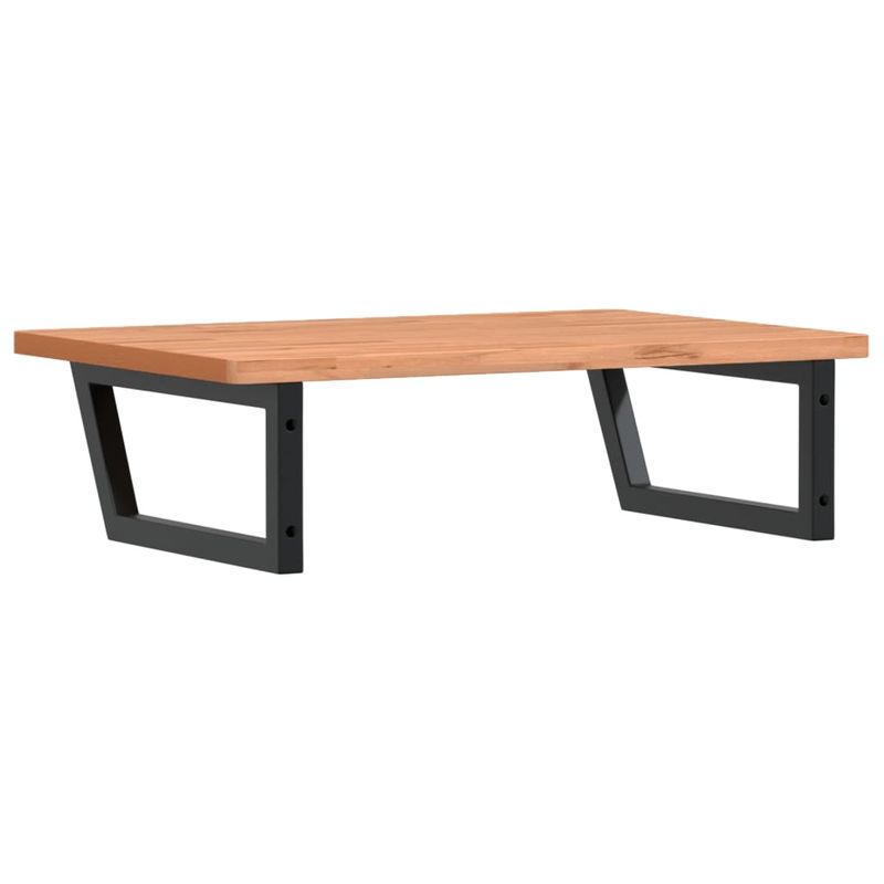 Casa si Gradina - Mobilier - Biblioteci si rafturi - Rafturi - Raft pentru lavoar montat pe perete, otel si lemn masiv fag - Infinity.ro