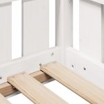 Casa si Gradina - Mobilier - Paturi si accesorii - Paturi - Cadru pat tip casa pentru copii alb 90x190 cm lemn masiv de pin - Infinity.ro