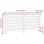 Casa si Gradina/Termice/Calorifere si accesorii/Accesorii calorifere - Masca pentru calorifer, gri beton, 175x20x82 cm, lemn prelucrat - Infinity.ro
