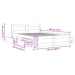 Casa si Gradina - Mobilier - Paturi si accesorii - Paturi - Cadru de pat cu tablie gri sonoma 120x190 cm lemn prelucrat - Infinity.ro