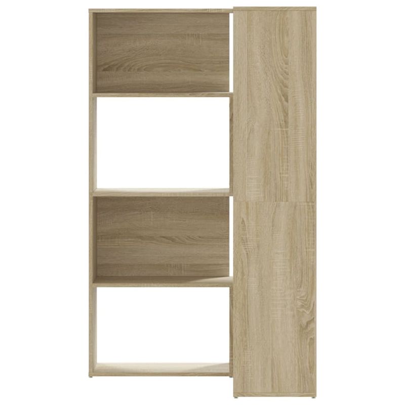 Casa si Gradina - Mobilier - Biblioteci si rafturi - Biblioteci - Biblioteca de colt cu 4 niveluri stejar sonoma 85x85x140cm lemn - Infinity.ro