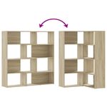 Casa si Gradina - Mobilier - Biblioteci si rafturi - Biblioteci - Biblioteca de colt cu 4 niveluri stejar sonoma 85x85x140cm lemn - Infinity.ro