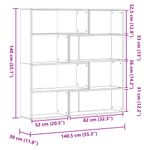Casa si Gradina - Mobilier - Biblioteci si rafturi - Biblioteci - Biblioteca de colt cu 4 niveluri stejar sonoma 85x85x140cm lemn - Infinity.ro