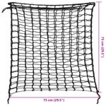 Petshop - Accesorii petshop - Alte accesorii petshop - Plase pentru fan, 2 buc, negru, patrate, 75x75 cm PP - Infinity.ro