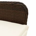 Casa si Gradina - Gradina si terasa - Mobilier exterior - Seturi mobila gradina - Set bistro de gradina cu perne, 9 piese, maro, poliratan - Infinity.ro