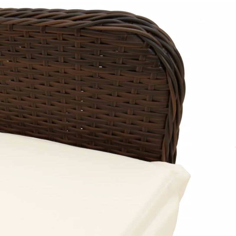 Casa si Gradina - Gradina si terasa - Mobilier exterior - Seturi mobila gradina - Set bistro de gradina cu perne, 9 piese, maro, poliratan - Infinity.ro