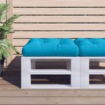 Casa si Gradina - Gradina si terasa - Mobilier exterior - Perne decorative exterior - Perna de paleti, albastru, 50x50x12 cm, material textil - Infinity.ro