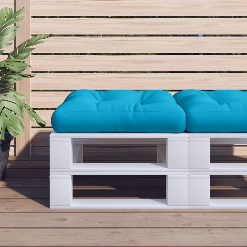 Casa si Gradina - Gradina si terasa - Mobilier exterior - Perne decorative exterior - Perna de paleti, albastru, 50x50x12 cm, material textil - Infinity.ro