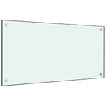 Casa si Gradina - Sanitare - Chiuveta bucatarie si accesorii - Accesorii chiuvete - Panou antistropi bucatarie 2 buc. alb 80x50cm sticla securizata - Infinity.ro