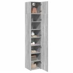 Casa si Gradina - Mobilier - Comode si corpuri - Comode - Dulap depozitare slim sonoma gri 40x42,5x225 cm lemn prelucrat - Infinity.ro