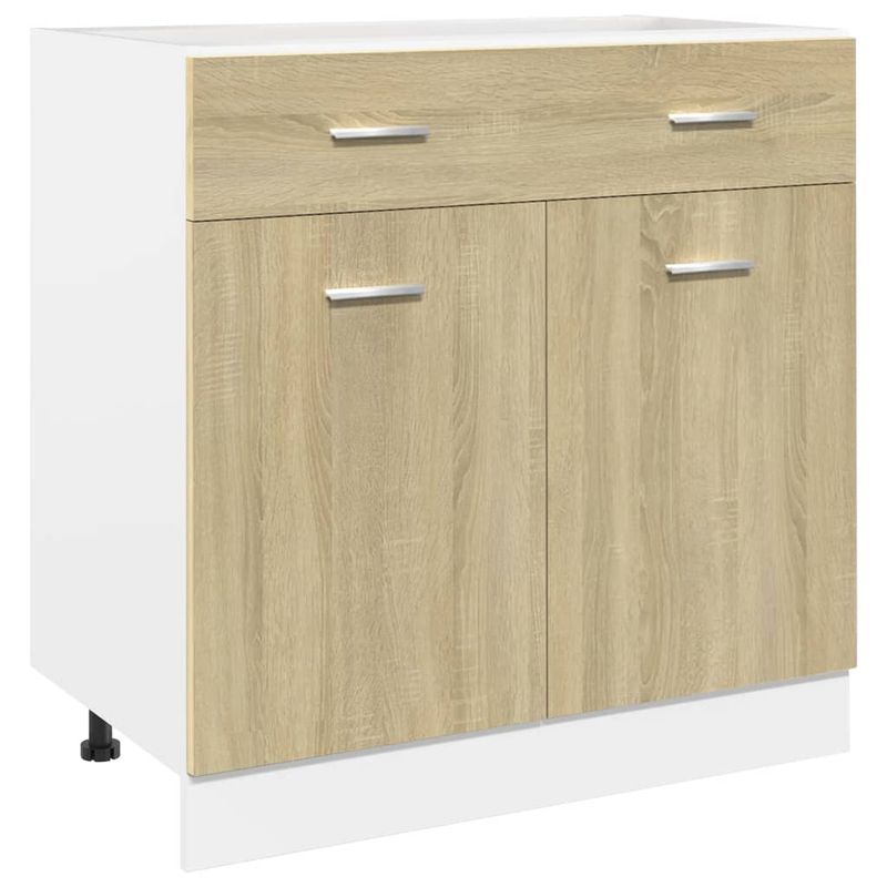 Casa si Gradina - Mobilier - Comode si corpuri - Corpuri bucatarie - Set dulapuri de bucatarie 7 piese stejar sonoma, lemn prelucrat - Infinity.ro