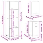 Casa si Gradina - Mobilier - Comode si corpuri - Corpuri bucatarie - Set dulapuri de bucatarie 7 piese stejar sonoma, lemn prelucrat - Infinity.ro