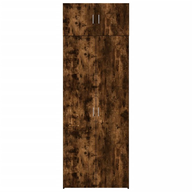 Casa si Gradina - Mobilier - Comode si corpuri - Comode - Dulap depozitare stejar fumuriu 80x42,5x225 cm lemn prelucrat - Infinity.ro