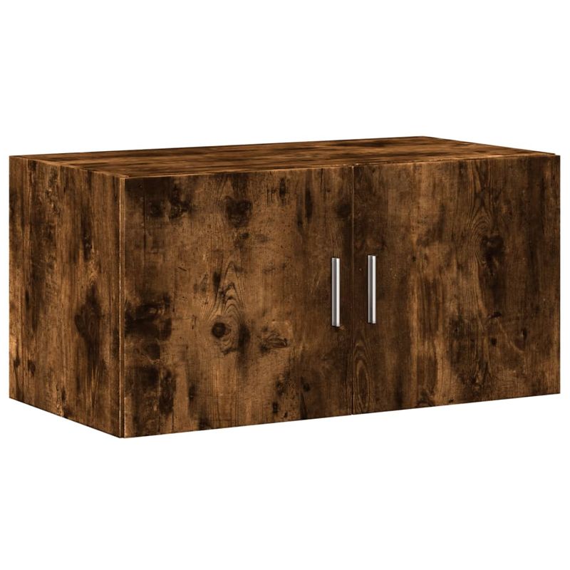 Casa si Gradina - Mobilier - Comode si corpuri - Comode - Dulap depozitare stejar fumuriu 80x42,5x225 cm lemn prelucrat - Infinity.ro