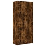 Casa si Gradina - Mobilier - Comode si corpuri - Comode - Dulap depozitare stejar fumuriu 80x42,5x225 cm lemn prelucrat - Infinity.ro