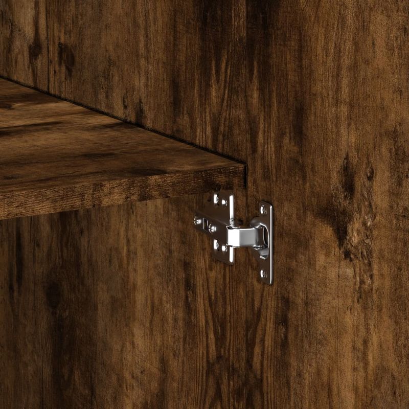 Casa si Gradina - Mobilier - Comode si corpuri - Comode - Dulap depozitare stejar fumuriu 80x42,5x225 cm lemn prelucrat - Infinity.ro