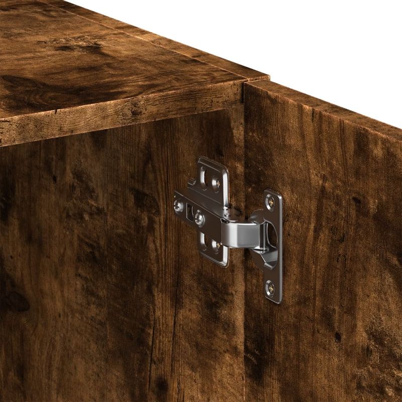 Casa si Gradina - Mobilier - Comode si corpuri - Comode - Dulap depozitare stejar fumuriu 80x42,5x225 cm lemn prelucrat - Infinity.ro