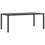 Casa si Gradina - Gradina si terasa - Mobilier exterior - Seturi mobila gradina - Set bistro de gradina, 9 piese, cu perne, negru, poliratan - Infinity.ro