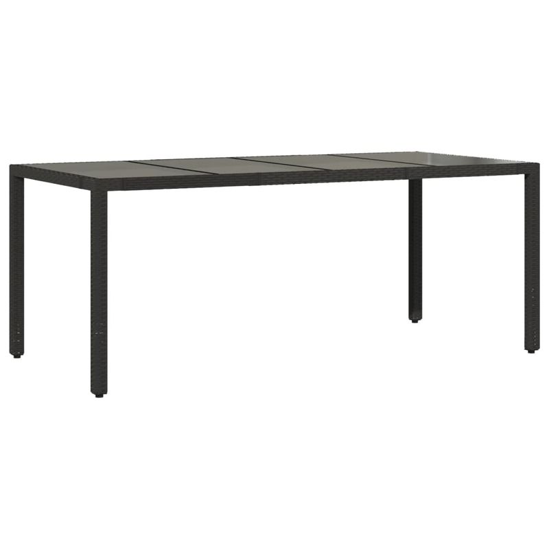 Casa si Gradina - Gradina si terasa - Mobilier exterior - Seturi mobila gradina - Set bistro de gradina, 9 piese, cu perne, negru, poliratan - Infinity.ro