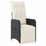 Casa si Gradina - Gradina si terasa - Mobilier exterior - Seturi mobila gradina - Set bistro de gradina, 9 piese, cu perne, negru, poliratan - Infinity.ro