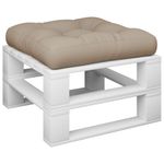 Casa si Gradina - Gradina si terasa - Mobilier exterior - Perne decorative exterior - Perna pentru paleti, gri taupe, 60x60x12 cm, textil - Infinity.ro