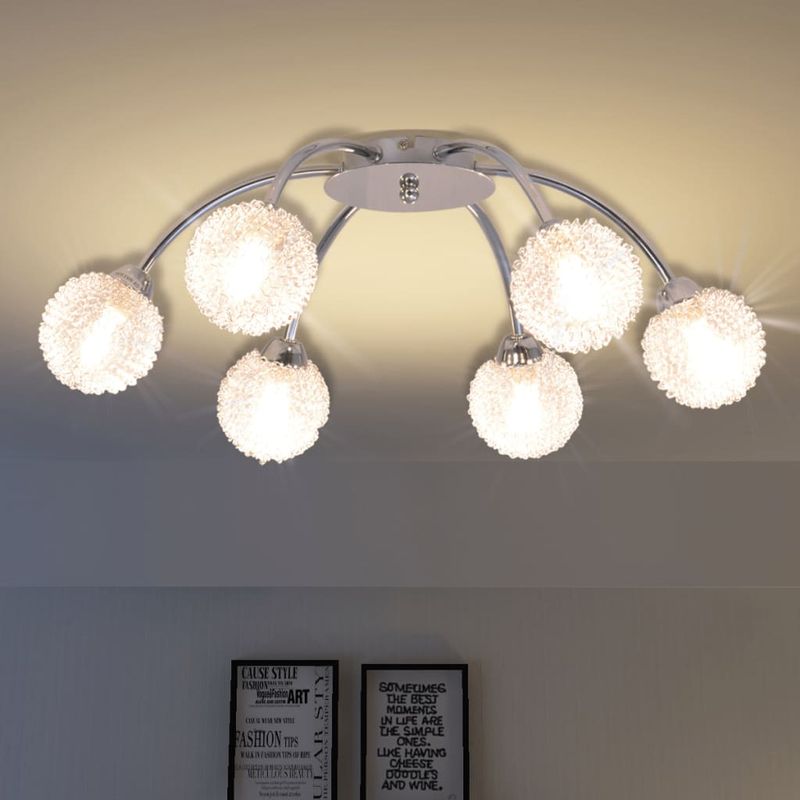 Casa si Gradina - Corpuri si surse de iluminat - Lustre si pendule - Lustra cu 6 becuri LED G9 240 W - Infinity.ro