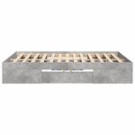 Casa si Gradina - Mobilier - Paturi si accesorii - Paturi - Cadru de pat, gri beton, 120x200 cm, lemn prelucrat - Infinity.ro