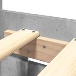Casa si Gradina - Mobilier - Paturi si accesorii - Paturi - Cadru de pat cu tablie gri beton 180x200 cm lemn prelucrat - Infinity.ro