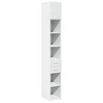 Casa si Gradina - Mobilier - Comode si corpuri - Comode - Dulap depozitare slim alb 30x42,5x225 cm lemn prelucrat - Infinity.ro