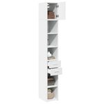 Casa si Gradina - Mobilier - Comode si corpuri - Comode - Dulap depozitare slim alb 30x42,5x225 cm lemn prelucrat - Infinity.ro