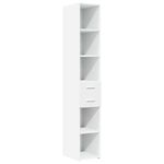 Casa si Gradina - Mobilier - Comode si corpuri - Comode - Dulap depozitare slim alb 30x42,5x225 cm lemn prelucrat - Infinity.ro