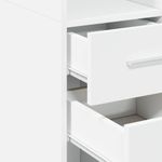 Casa si Gradina - Mobilier - Comode si corpuri - Comode - Dulap depozitare slim alb 30x42,5x225 cm lemn prelucrat - Infinity.ro