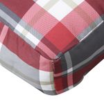 Casa si Gradina - Gradina si terasa - Mobilier exterior - Perne decorative exterior - Perna de paleti, rosu carouri, 80x80x12 cm, material textil - Infinity.ro