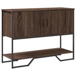 Casa si Gradina - Mobilier - Comode si corpuri - Console - Masuta consola, stejar maro, 100x35x74,5 cm, lemn prelucrat - Infinity.ro