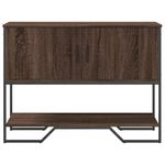 Casa si Gradina - Mobilier - Comode si corpuri - Console - Masuta consola, stejar maro, 100x35x74,5 cm, lemn prelucrat - Infinity.ro