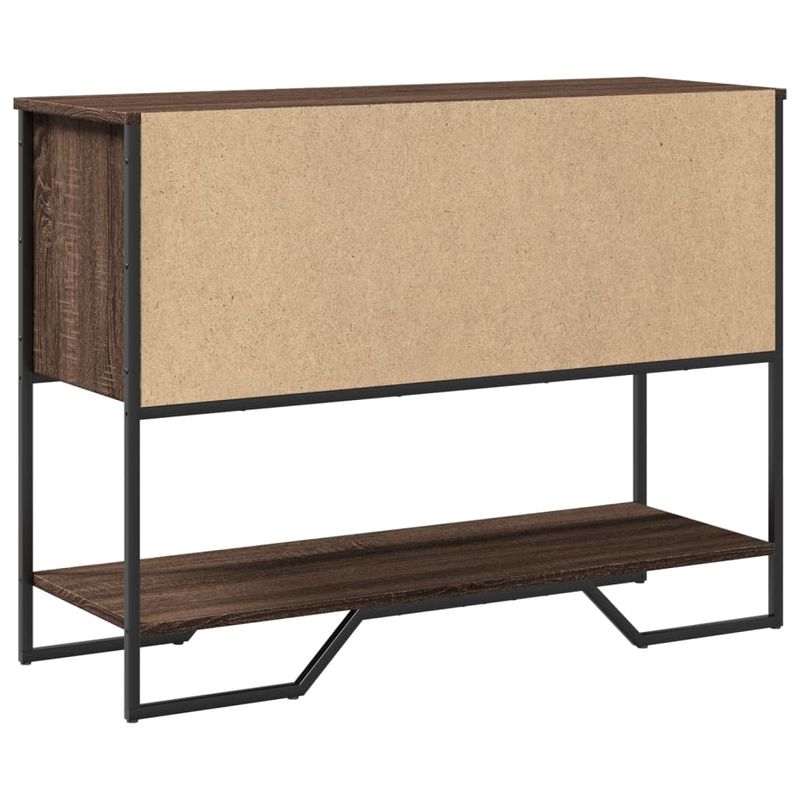 Casa si Gradina - Mobilier - Comode si corpuri - Console - Masuta consola, stejar maro, 100x35x74,5 cm, lemn prelucrat - Infinity.ro