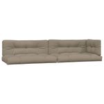 Casa si Gradina - Gradina si terasa - Mobilier exterior - Perne decorative exterior - Perne de paleti, 1 buc., gri taupe, material textil - Infinity.ro