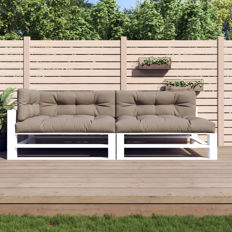 Casa si Gradina - Gradina si terasa - Mobilier exterior - Perne decorative exterior - Perne de paleti, 1 buc., gri taupe, material textil - Infinity.ro