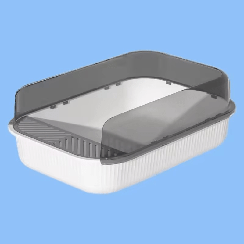 Petshop - Ingrijire si Igiena - Litiere si accesorii - Litiere simple - Litiera pentru pisici, dimensiuni 50,5x34,5x18,5cm, culoare Alb ABYZ™ - Infinity.ro