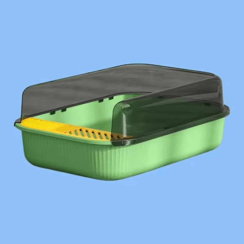 Petshop - Ingrijire si Igiena - Litiere si accesorii - Litiere simple - Litiera pentru pisici, dimensiuni 50,5x34,5x18,5cm, culoare Verde Deschis ABYZ™ - Infinity.ro