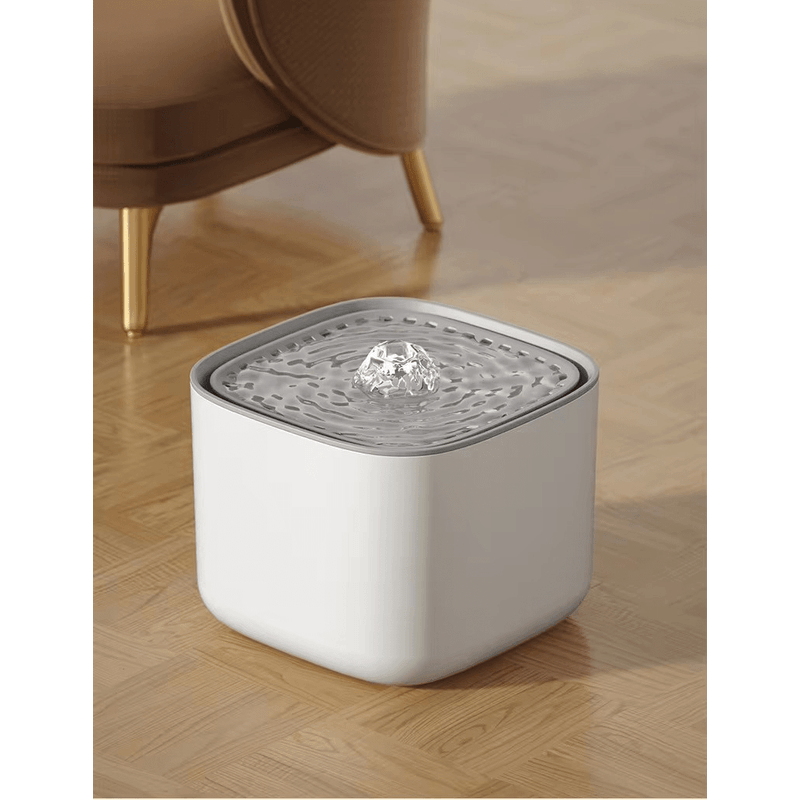 Petshop - Accesorii petshop - Castroane si adapatori - Dispenser de apa automat tip fantana pentru caini si pisici, Alb ABYZ™ - Infinity.ro