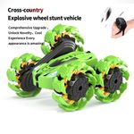 Jucarii, Copii si Bebe - Jucarii si jocuri - Vehicule si jucarii cu telecomanda - Masinute - Masina Off-Road 4x4 bidirectionala cu Telecomanda, senzor de mana, Lumini Led si Sunete, Rotire 360 Grade, Verde - Infinity.ro