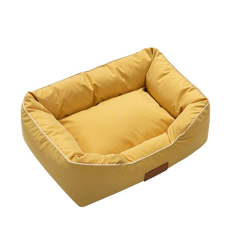 Petshop - Accesorii petshop - Culcusuri si custi - Culcusuri si saltele - Pat pentru caini si pisici, culcus impermeabil pentru animale de companie PetMassive, husa detasabila, moale, S, Galben - Infinity.ro