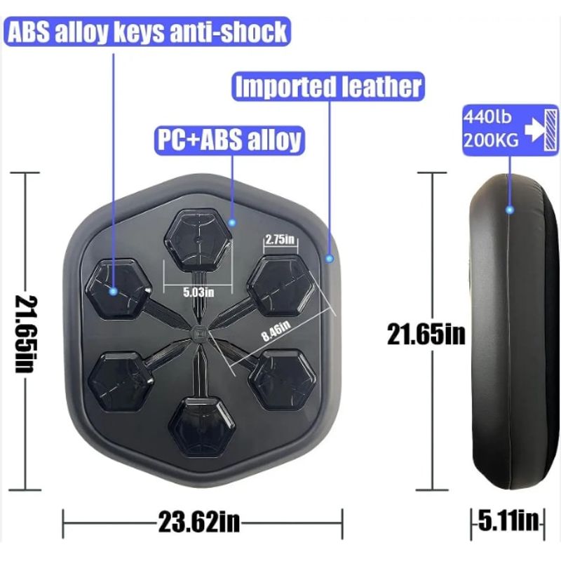 Sport si Outdoor - Sporturi de contact - Saci de box si accesorii - Tinta lovituri pentru Box si Fitness, manusi incluse, Bluetooth, aplicatie Android si iOS cu actualizare, suport telefon - Infinity.ro