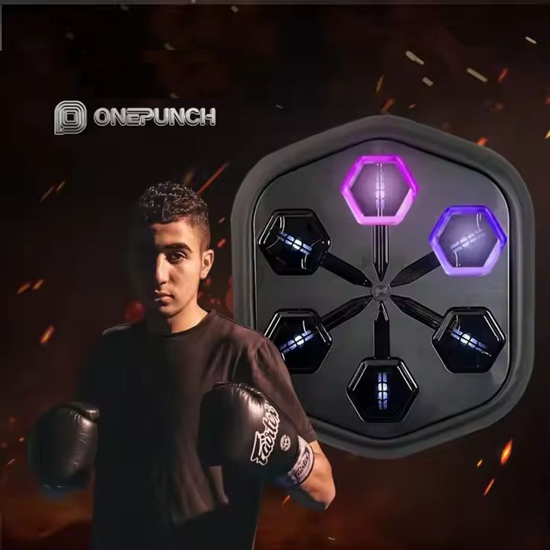 Sport si Outdoor - Sporturi de contact - Saci de box si accesorii - Tinta lovituri pentru Box si Fitness, manusi incluse, Bluetooth, aplicatie Android si iOS cu actualizare, suport telefon - Infinity.ro